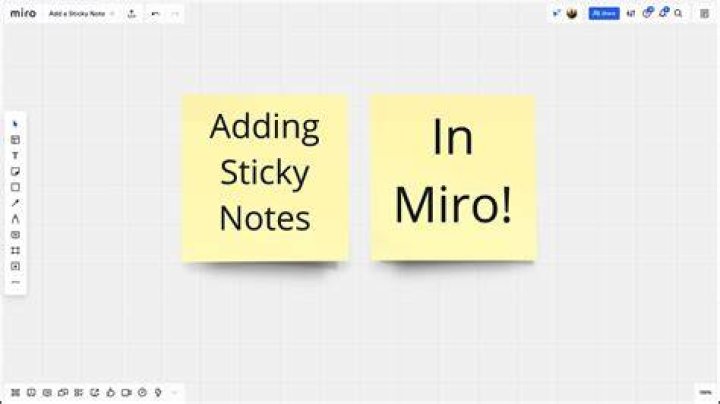 How do I add sticky notes to Miro?