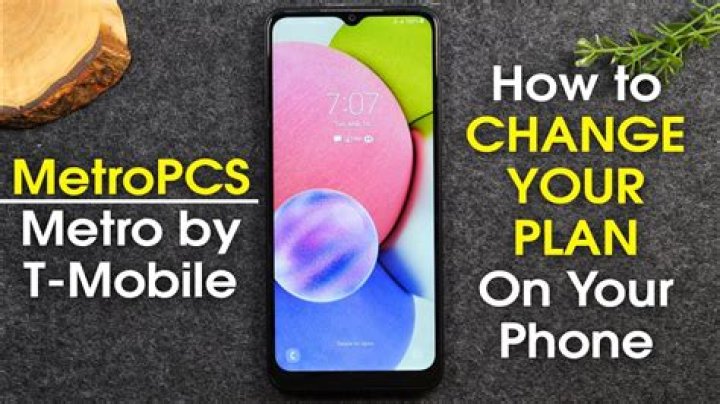 How do I change my MetroPCS plan?