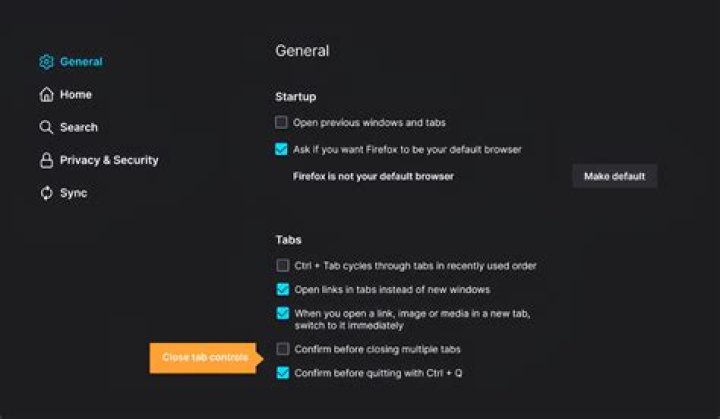 How do I keep tabs open in Firefox?