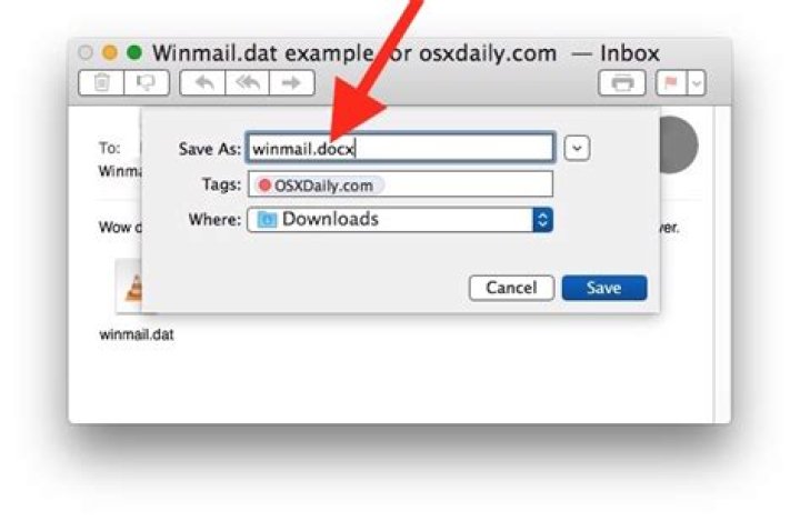 How do I open a winmail DAT attachment?