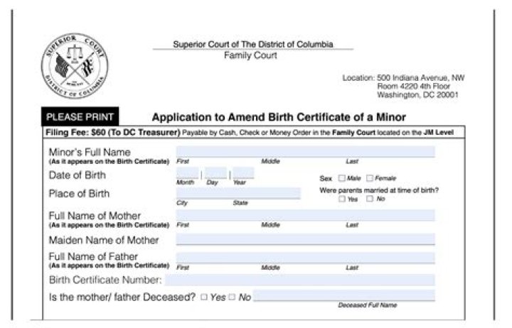 How long do you have to amend a birth certificate?