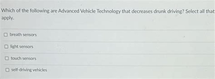 What are advanced vehicle technology that decreases drunk driving?